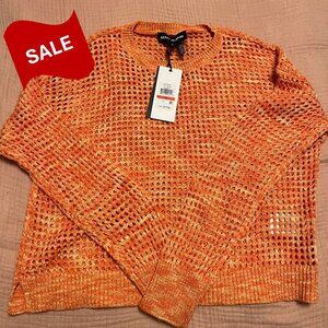 SALE!!!  DKNY Women's summer sweater yellow/orange SZ XS